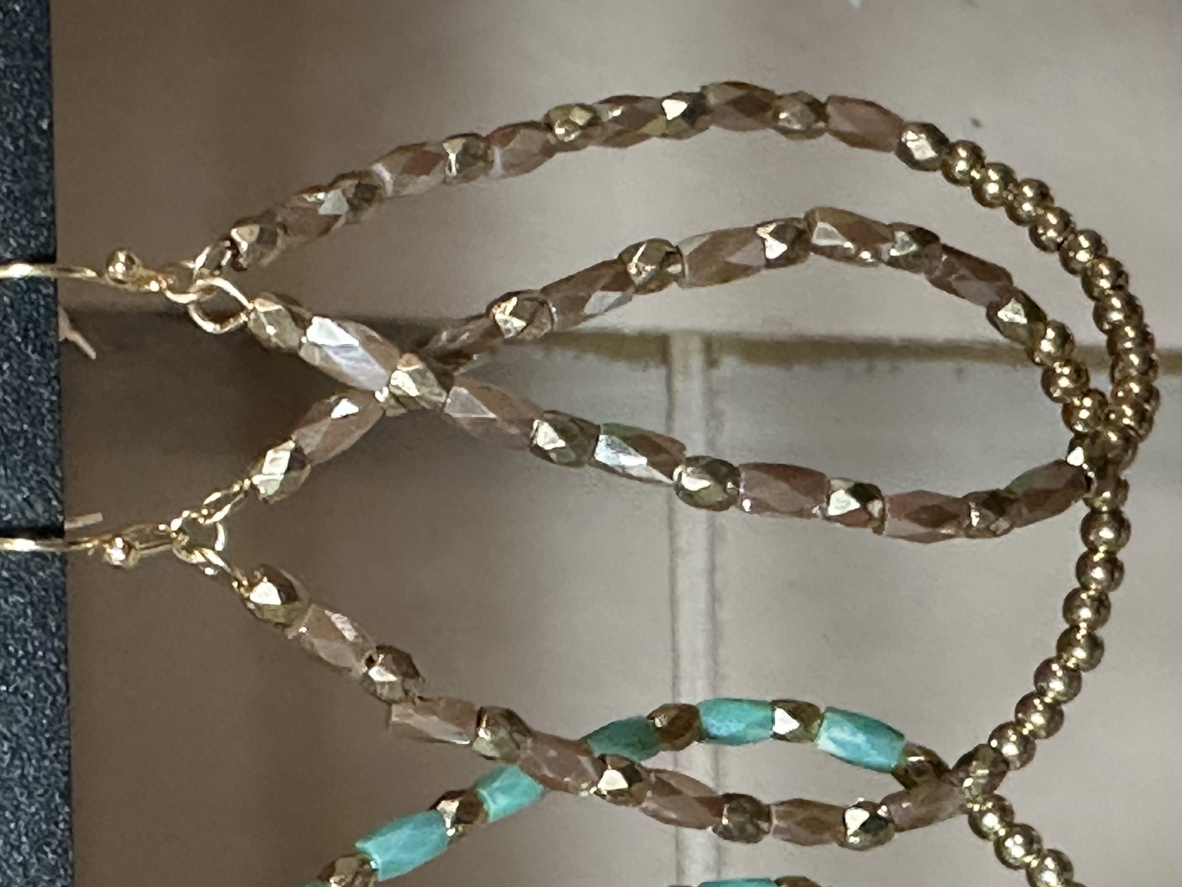 Beaded Teardrop Earrings