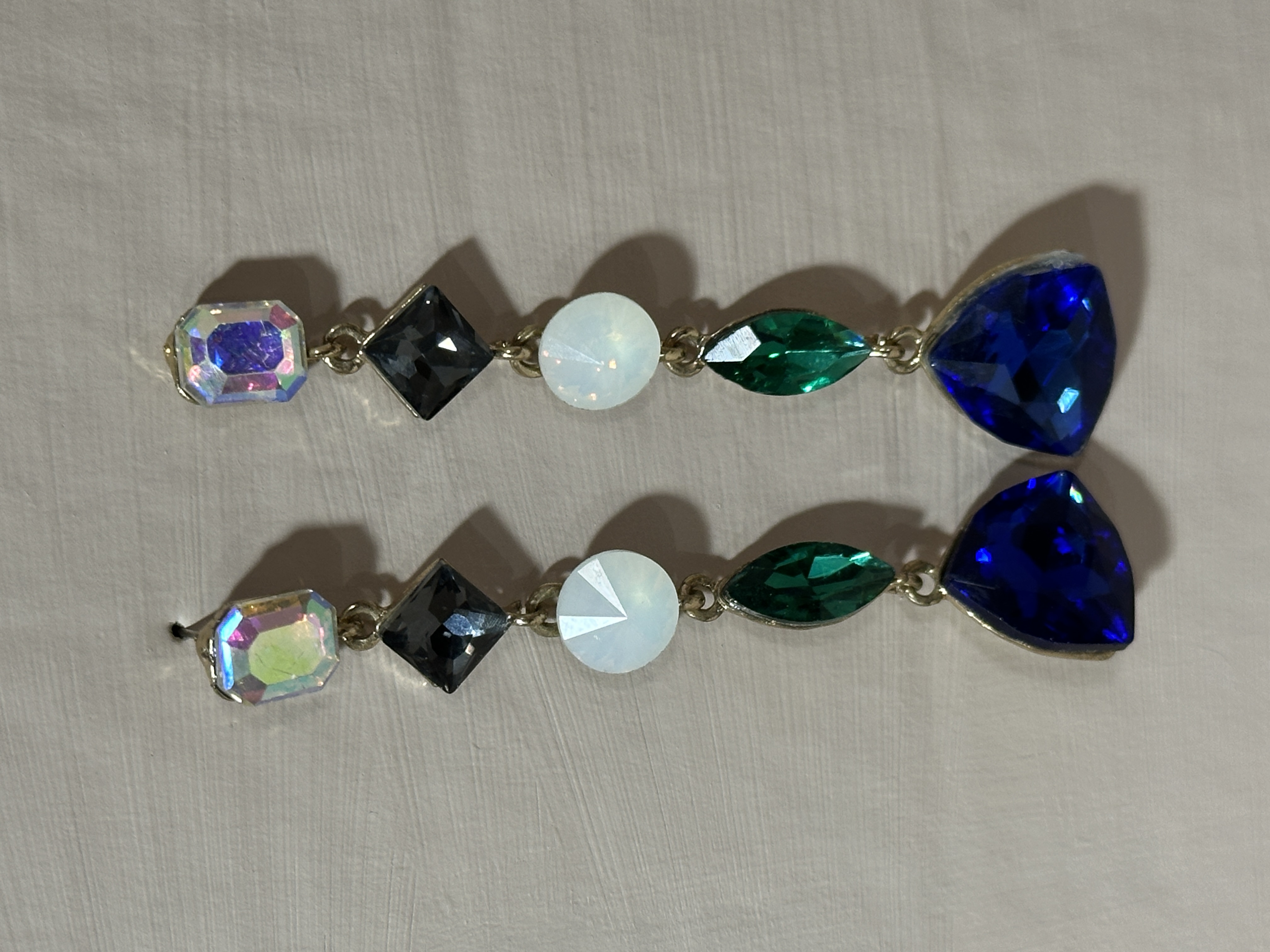  Gemstone Drop Earrings