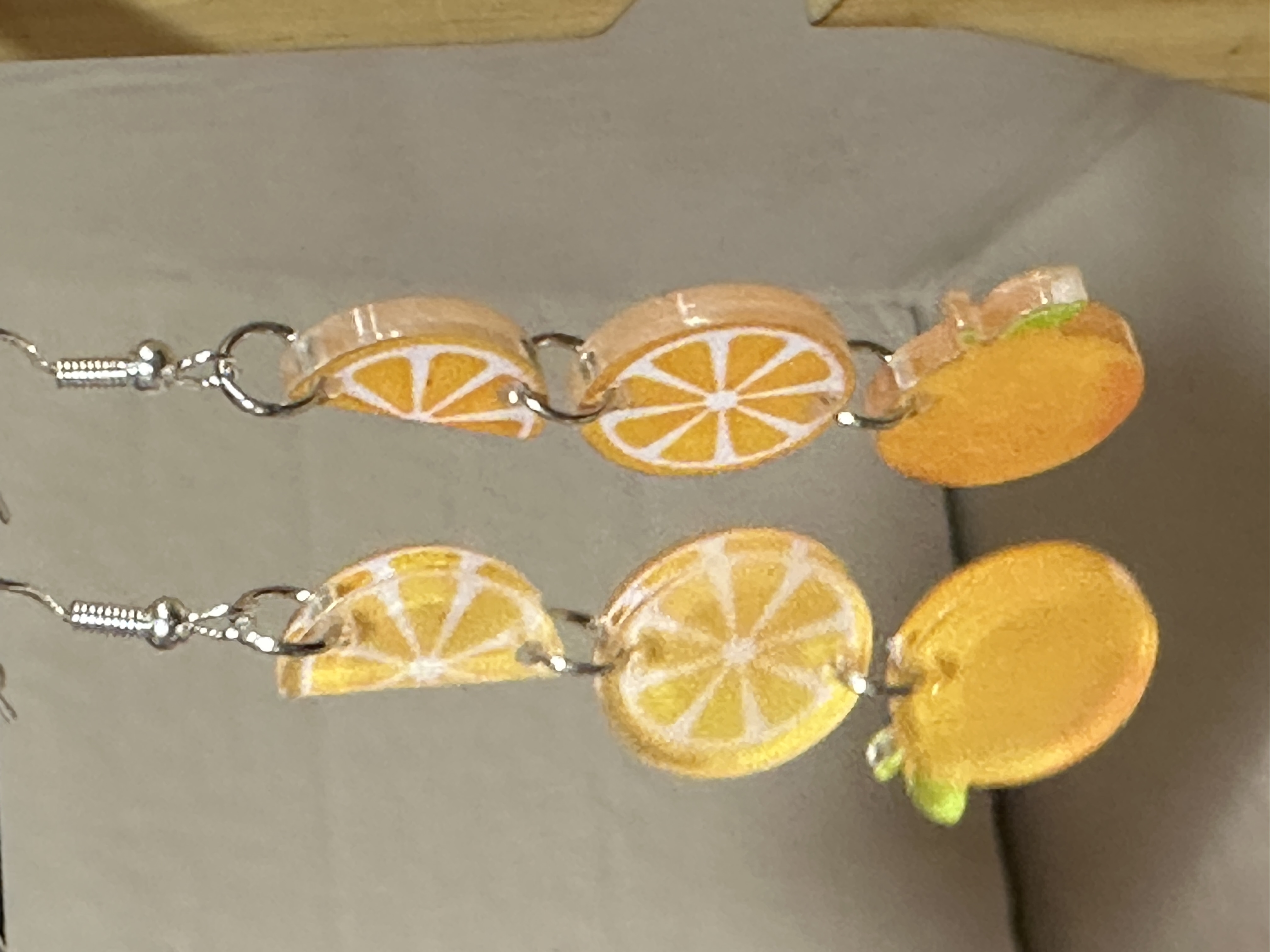 Orange Slice Earrings