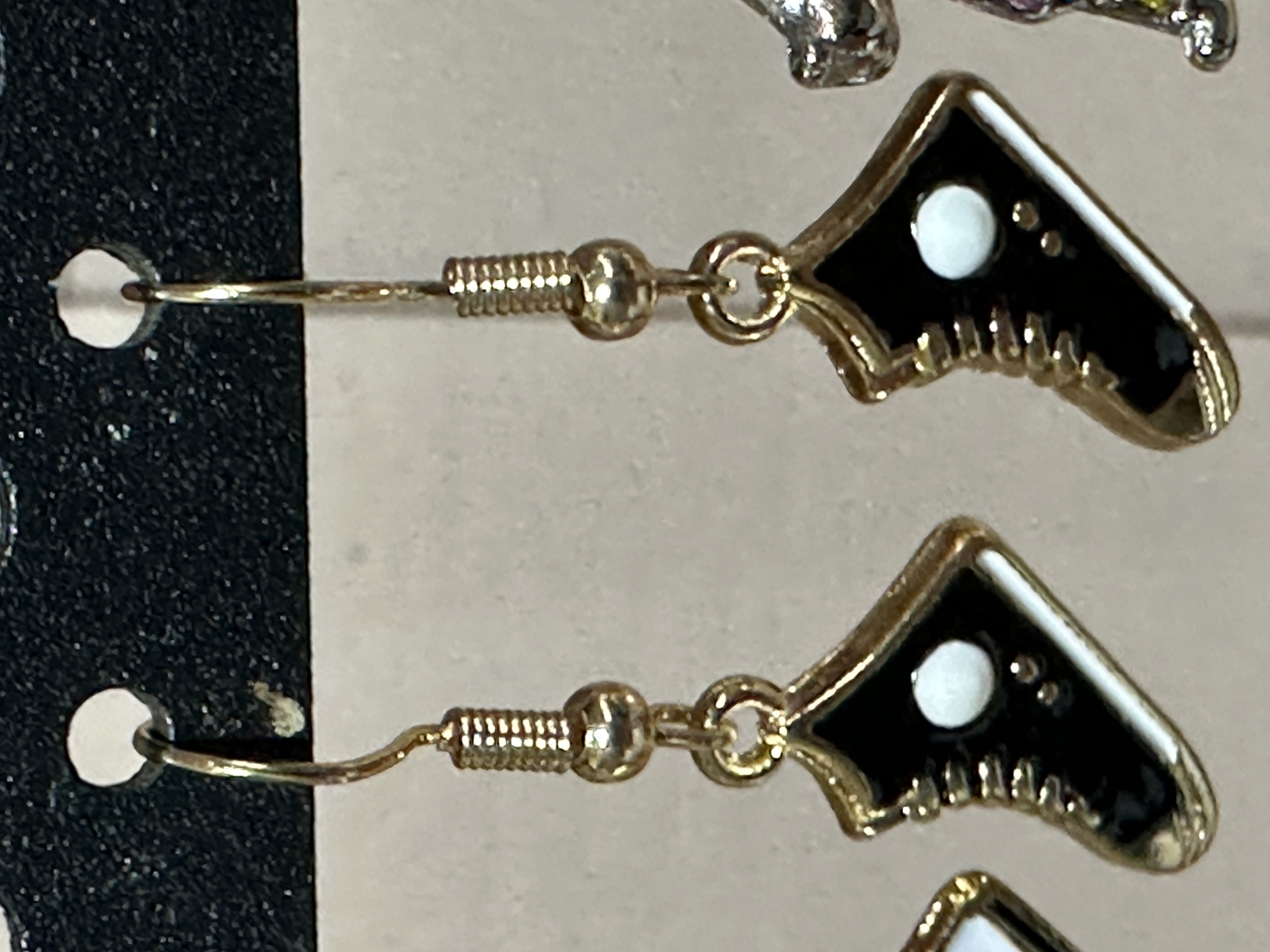Black sneaker Earrings