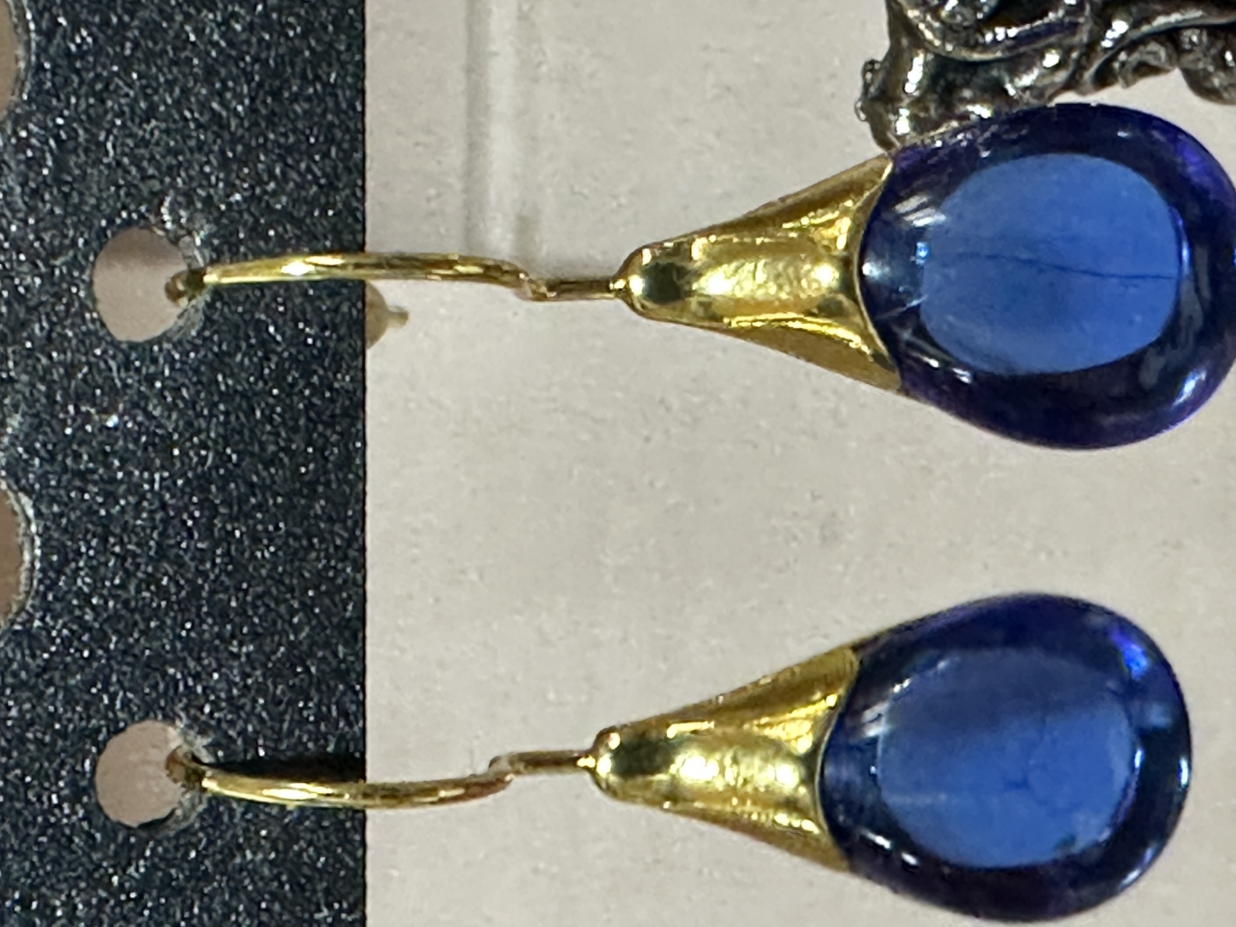 Blue Teardrop Earrings