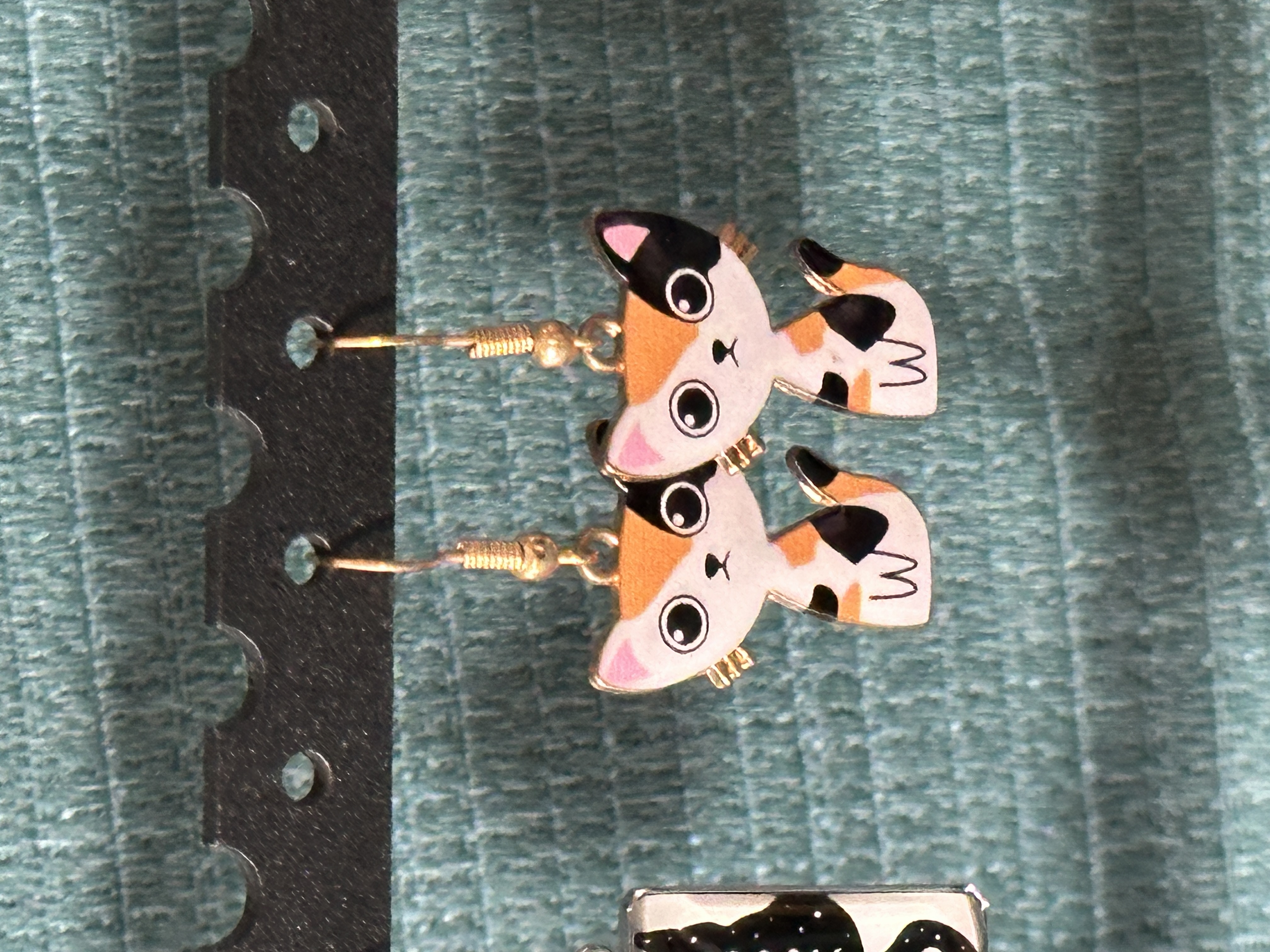 Calico Cat Earrings