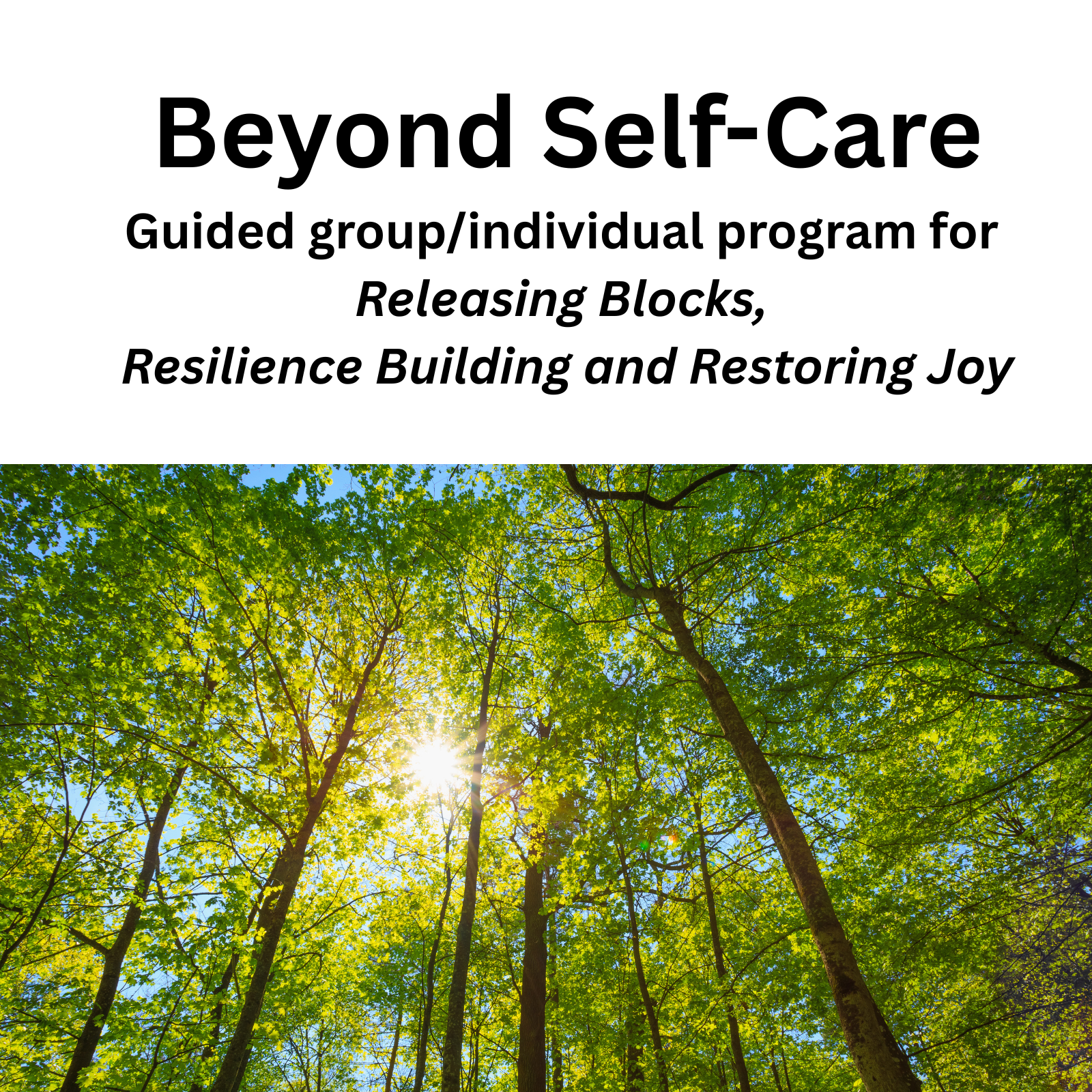 Beyond Self-Care