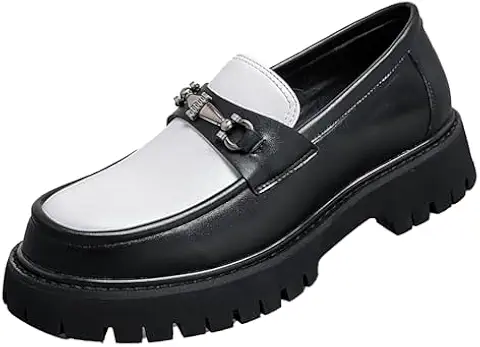 Black and White Chunky Loafer