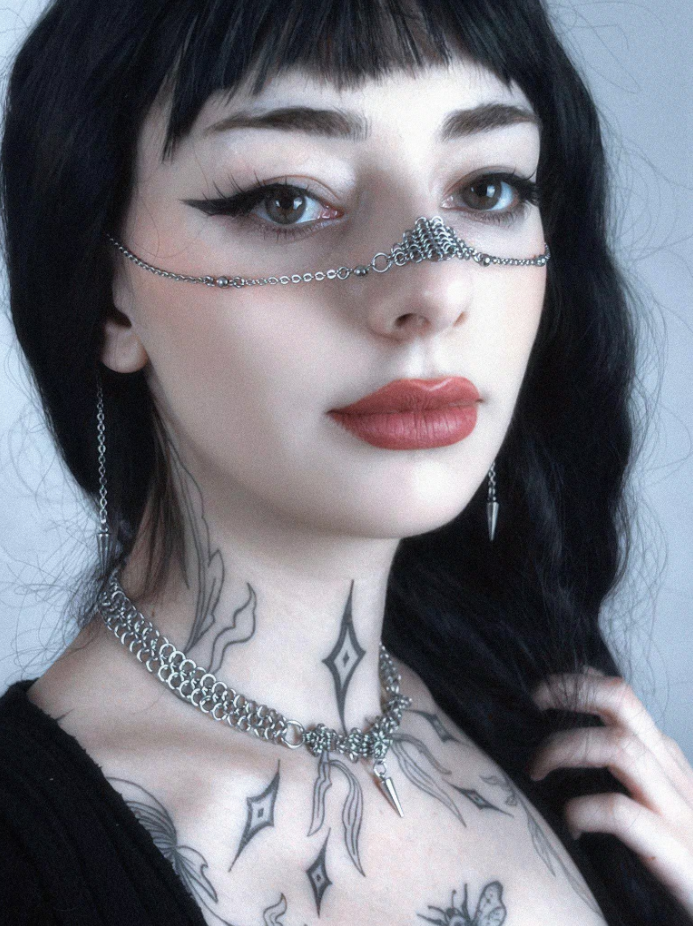 Chaine de visage - Warrior - Chaine de nez