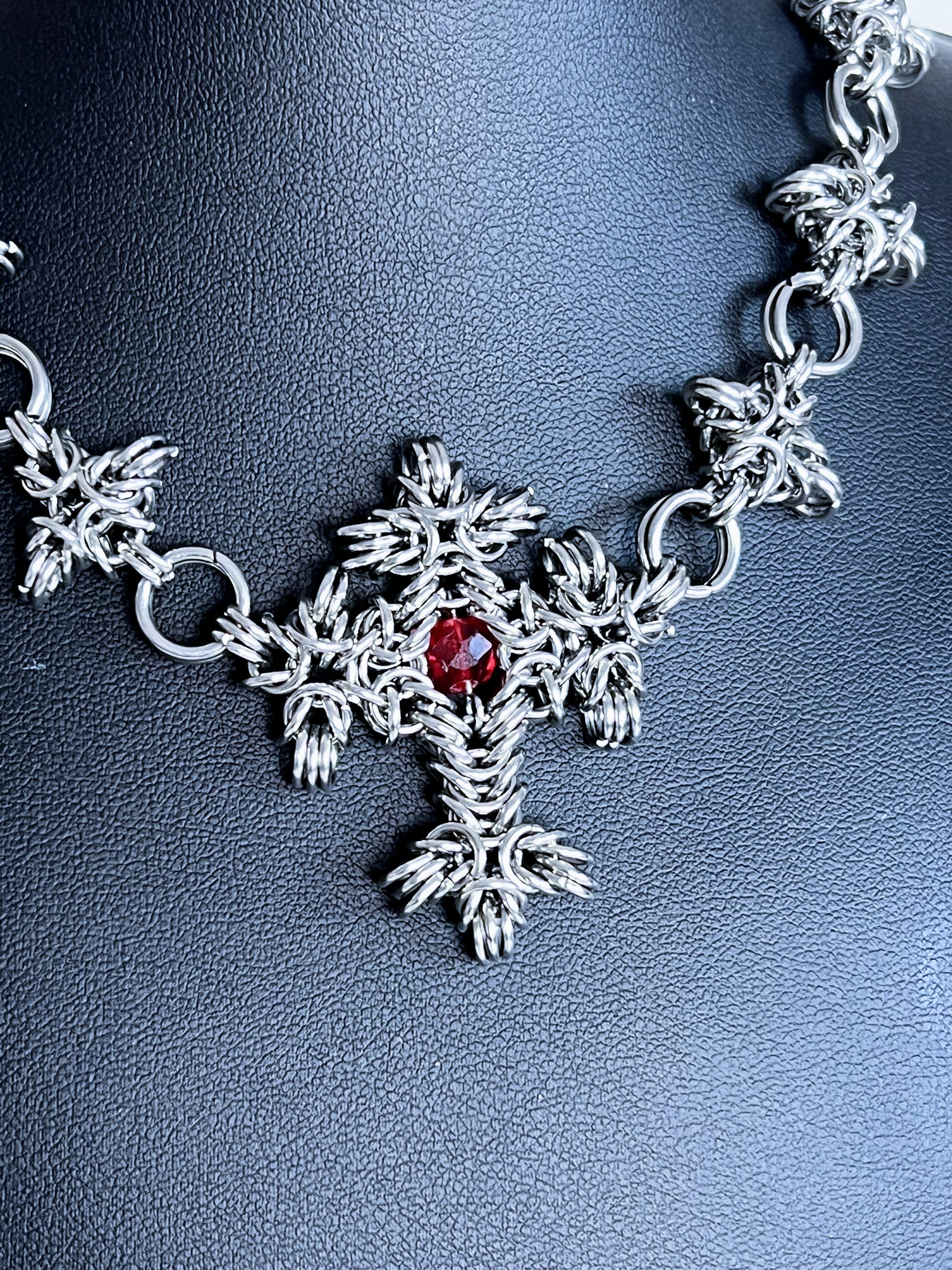 Stainles steel chocker necklace - Carmilla - Red Hunger collection