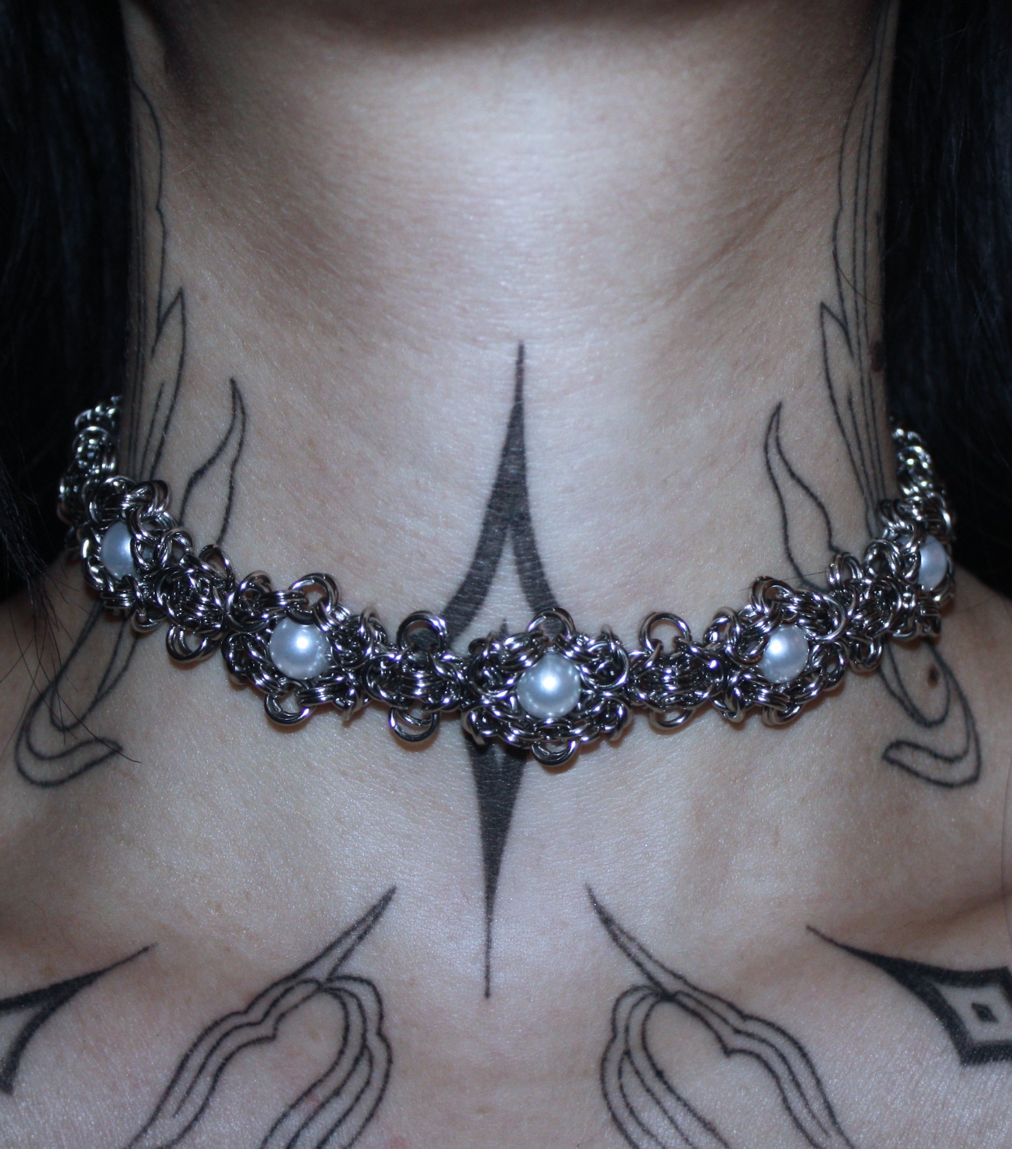 Stainles steel Chocker necklace - Clouds