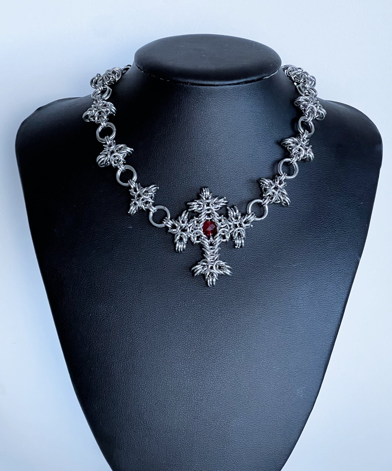 Stainles steel chocker necklace - Carmilla - Red Hunger collection