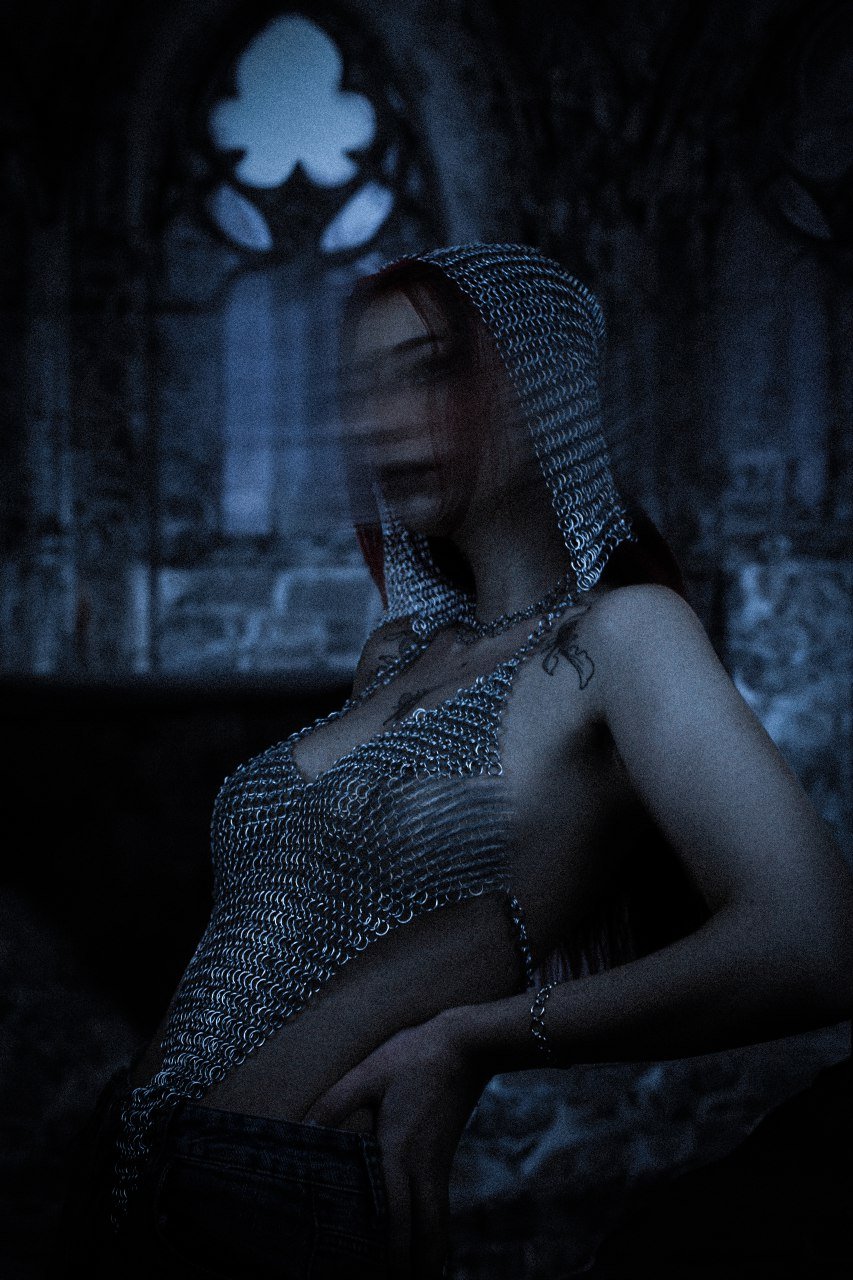 Top cœur en cotte de maille 