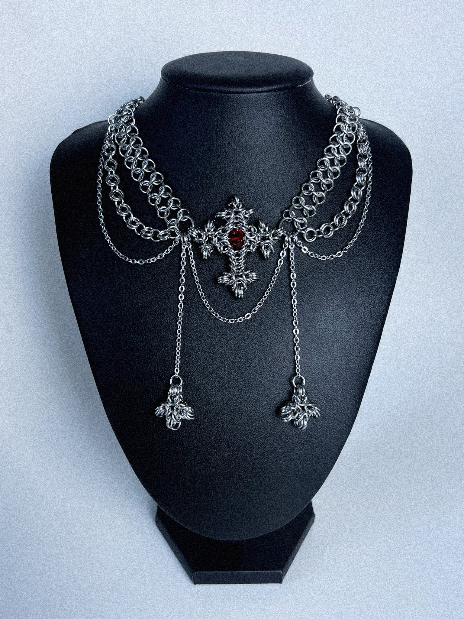 Stainless steel choker necklace - CURSED