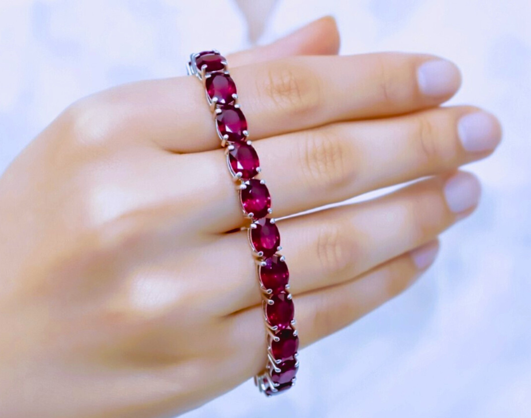 Garnet Gemstone Bracelet