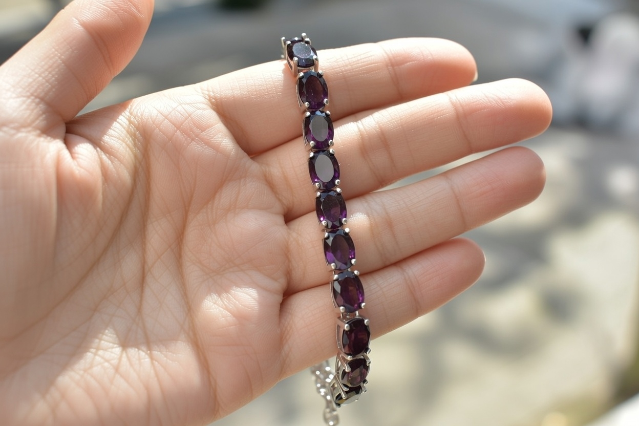 Garnet Gemstone Bracelet