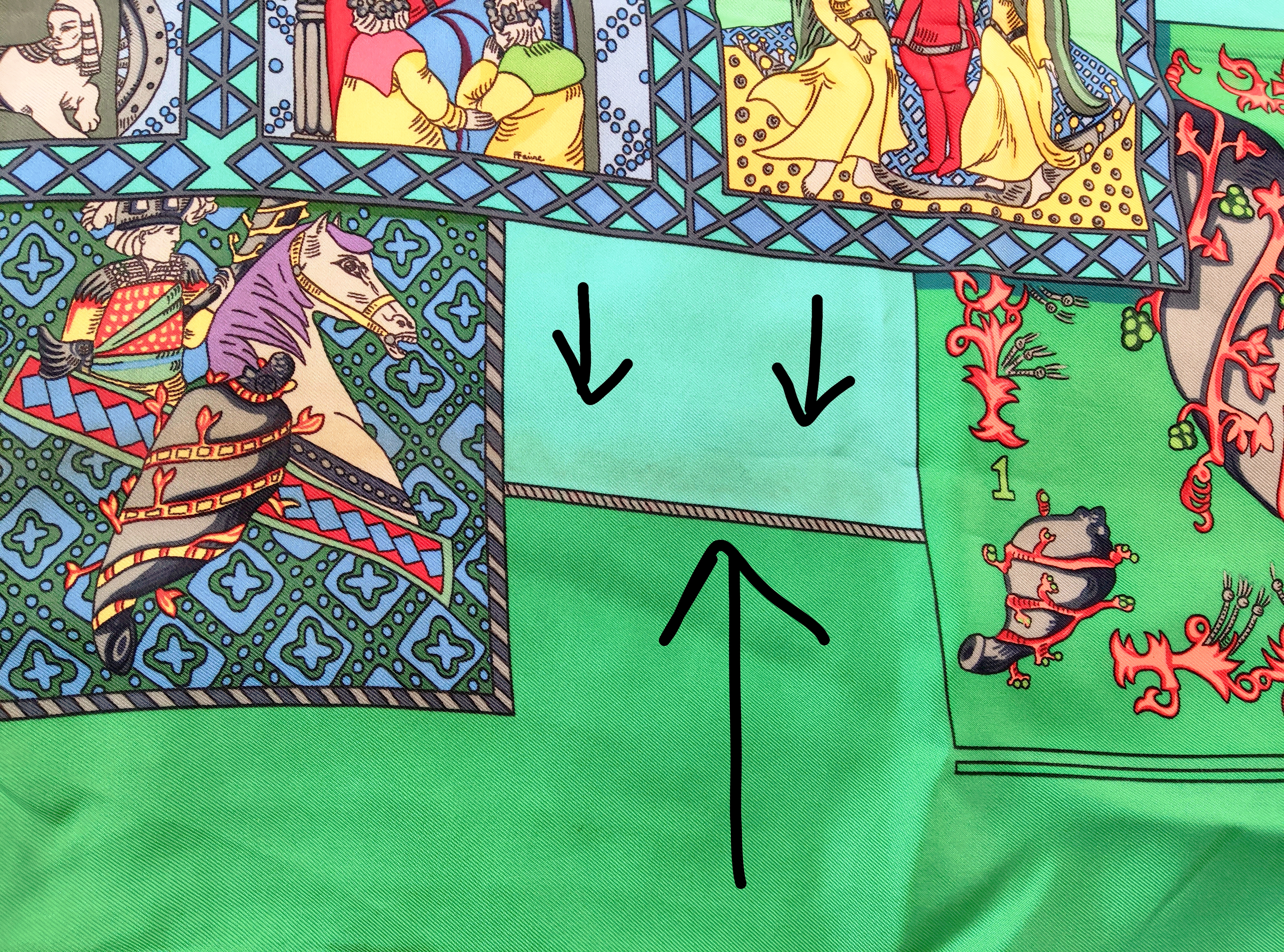 Carré Hermès 100% soie le tarot 