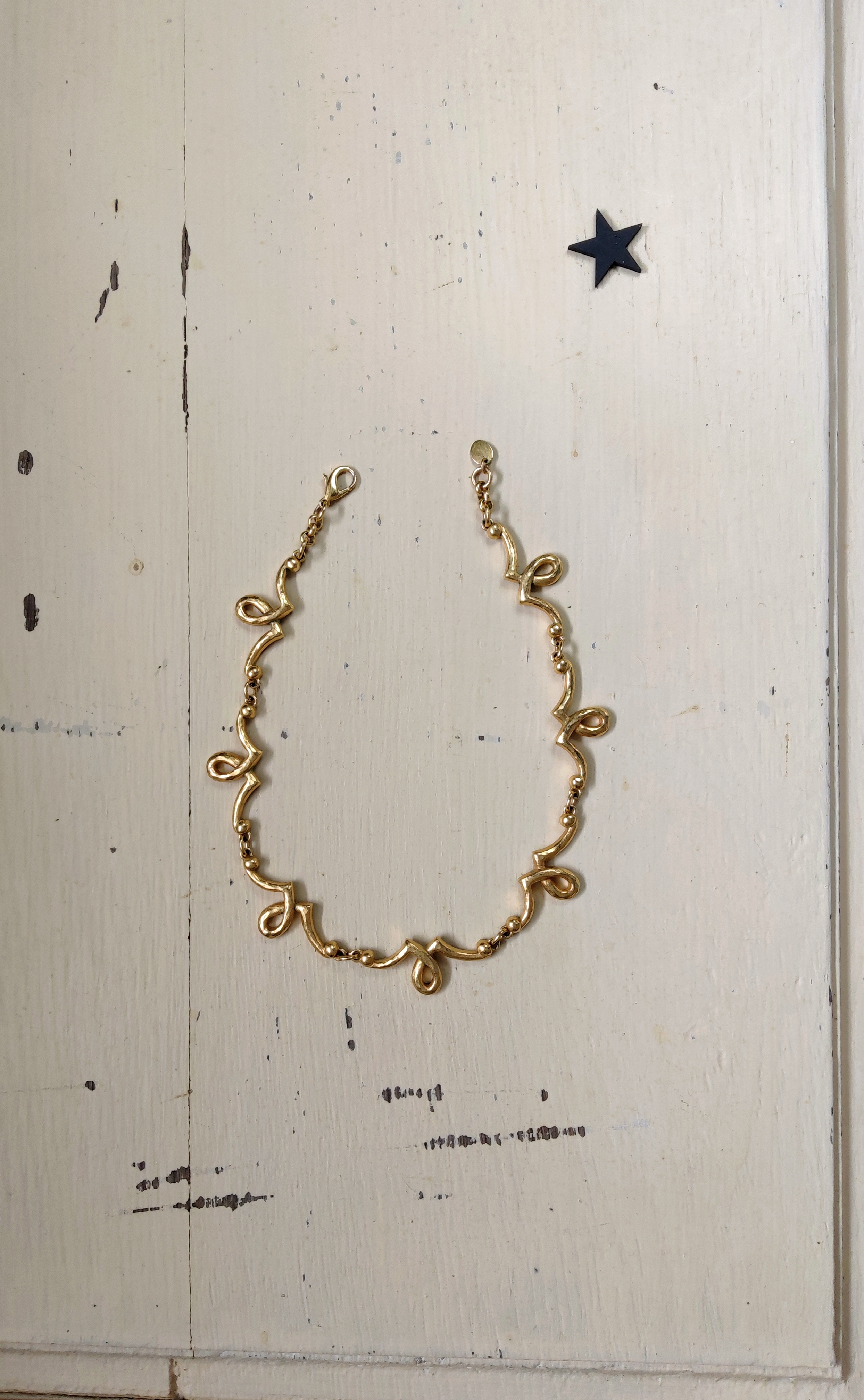 Collier vintage Inès de la Fressange vers 1990 Paris
