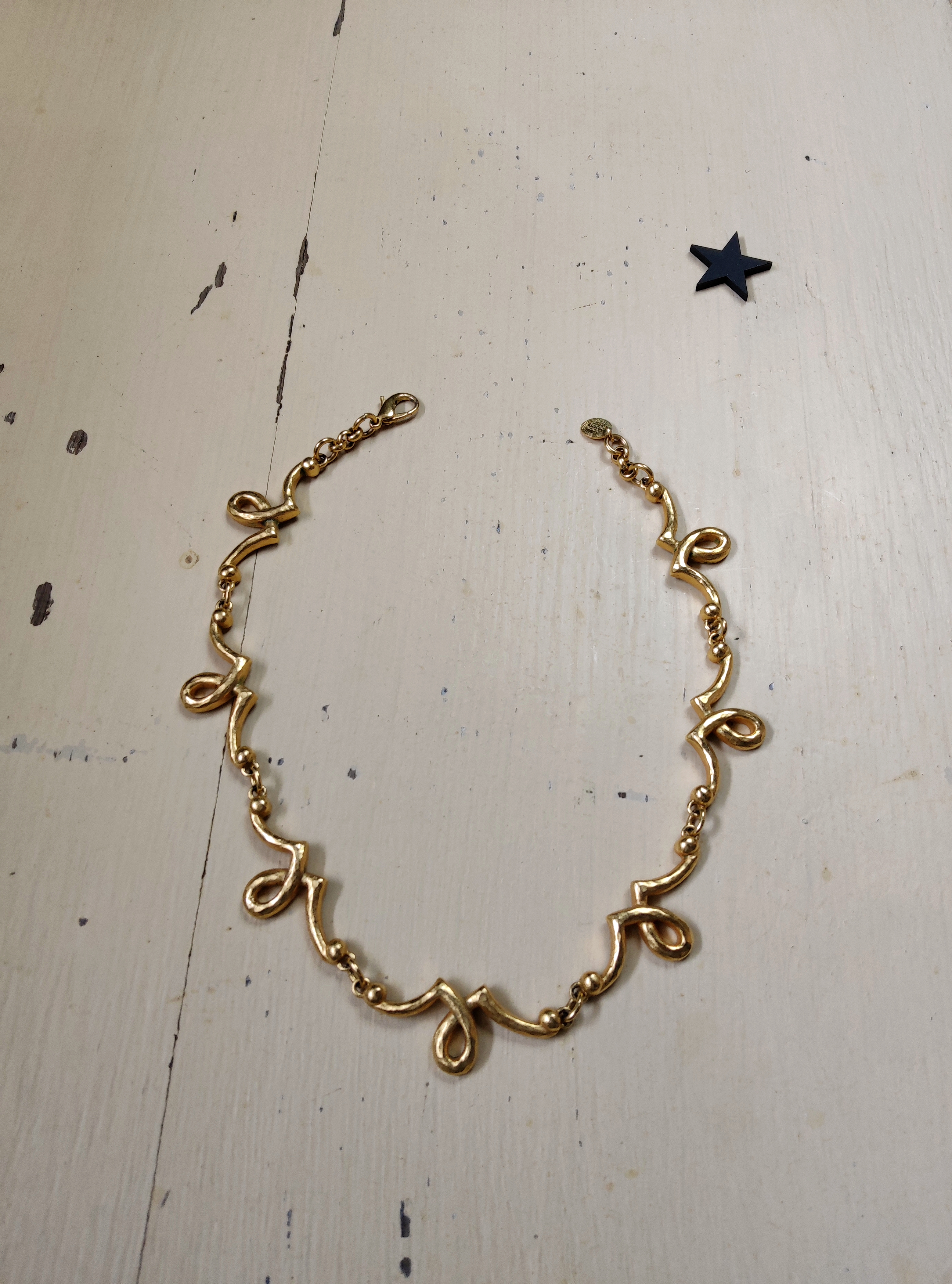 Collier vintage Inès de la Fressange vers 1990 Paris
