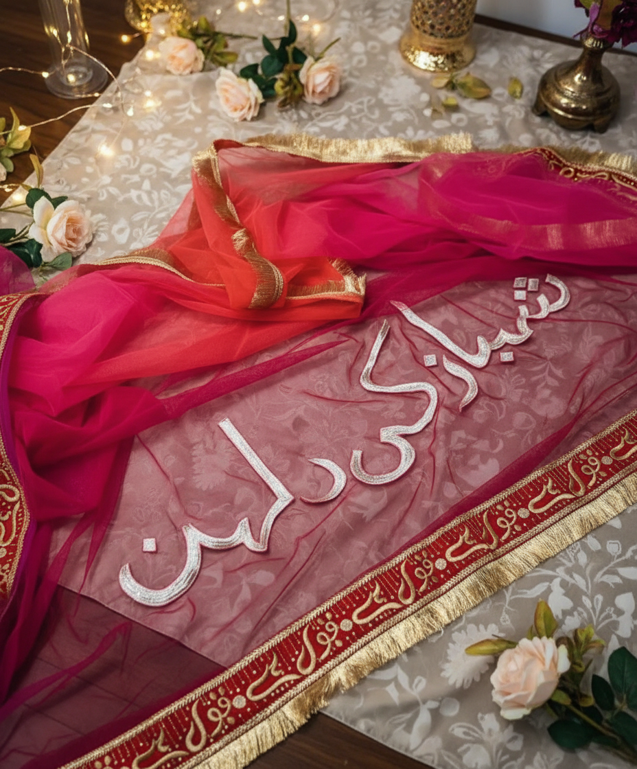 Decorative Bridal personalized Ghunghat