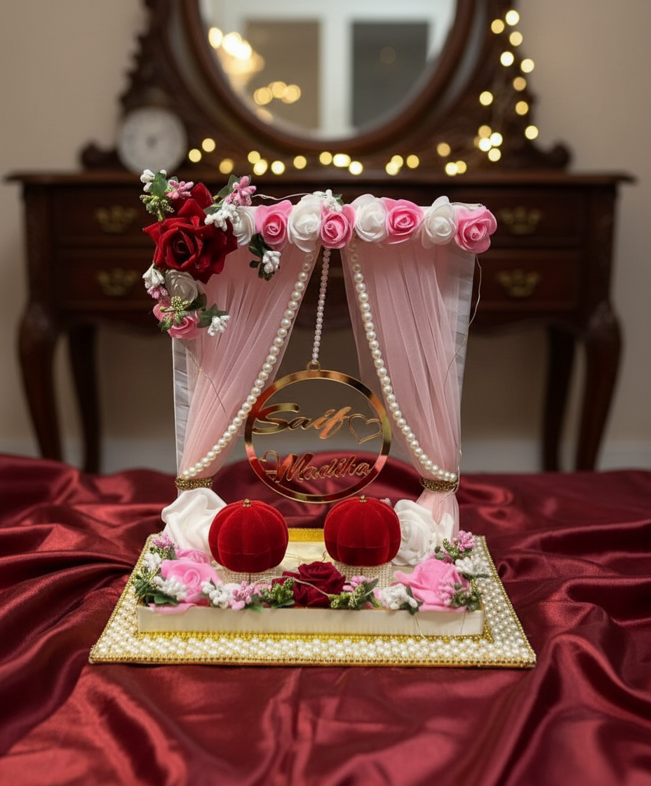 Pink Engagement Ring Tray