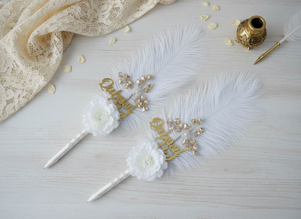 Decorative Quill Qubool Hai Pens