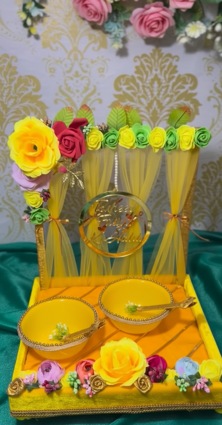 Decorative Haldi Ceremony Platter 2