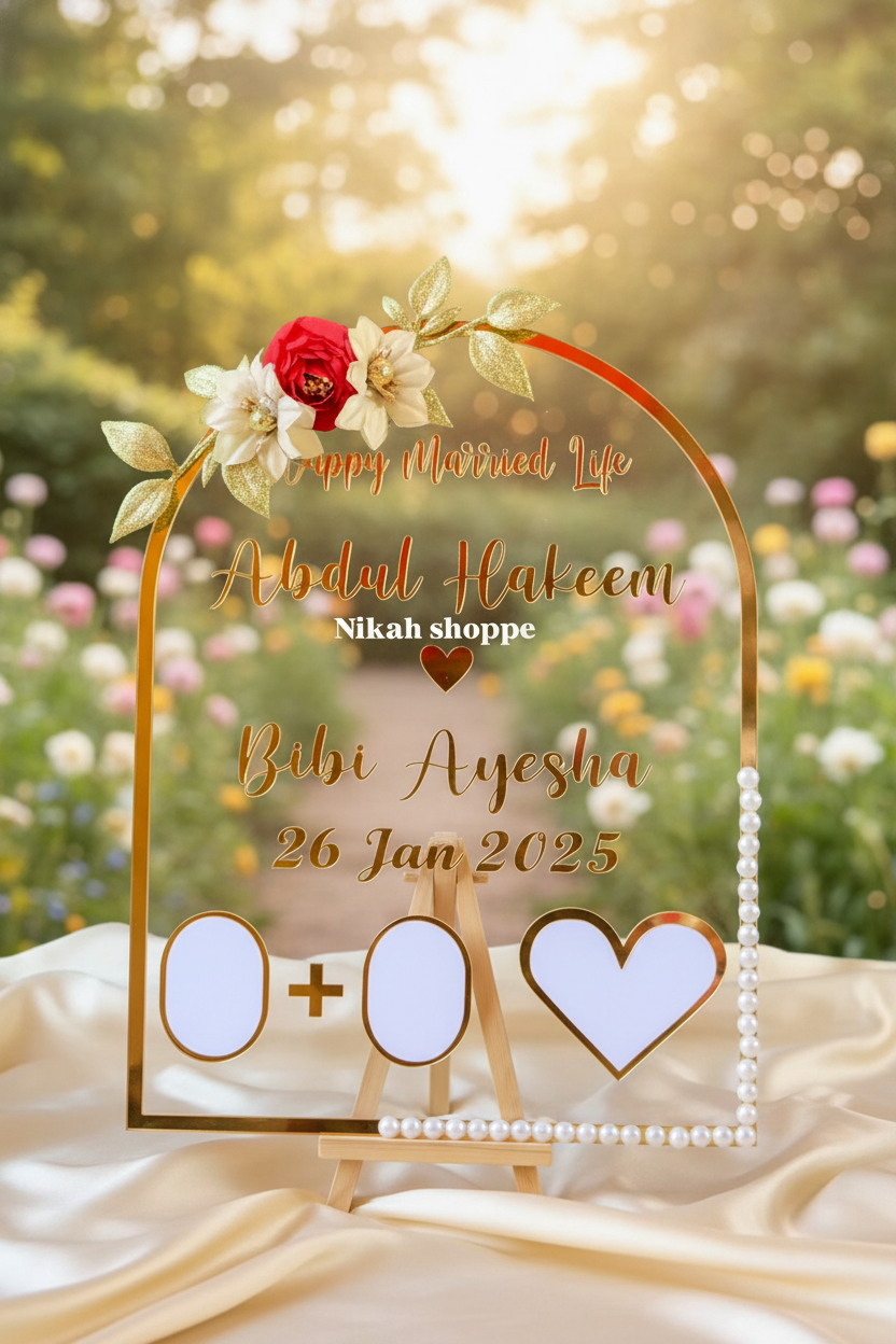 Personalized Dome Thumb Print Board(802)