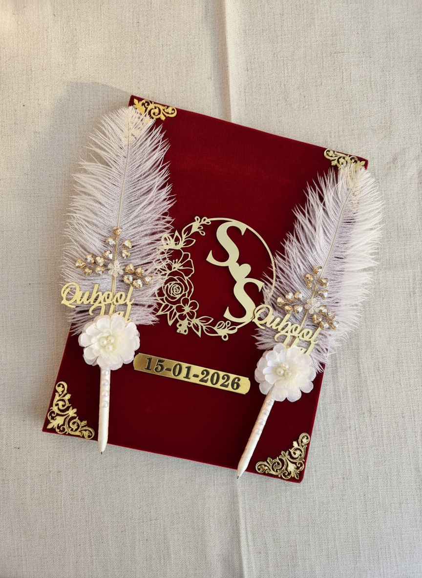 Custom Decorative Nikah Nama File