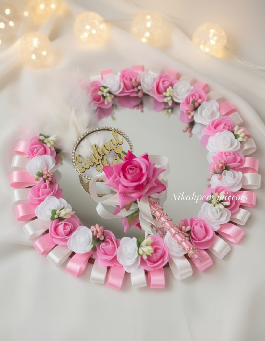 Pink Mirror And Pen Combo(403)