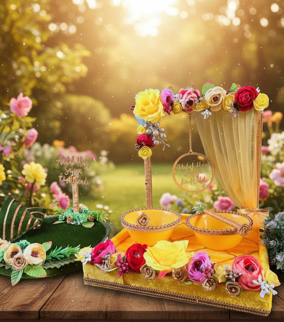 HALDI AND MEHENDI PLATTER COMBO