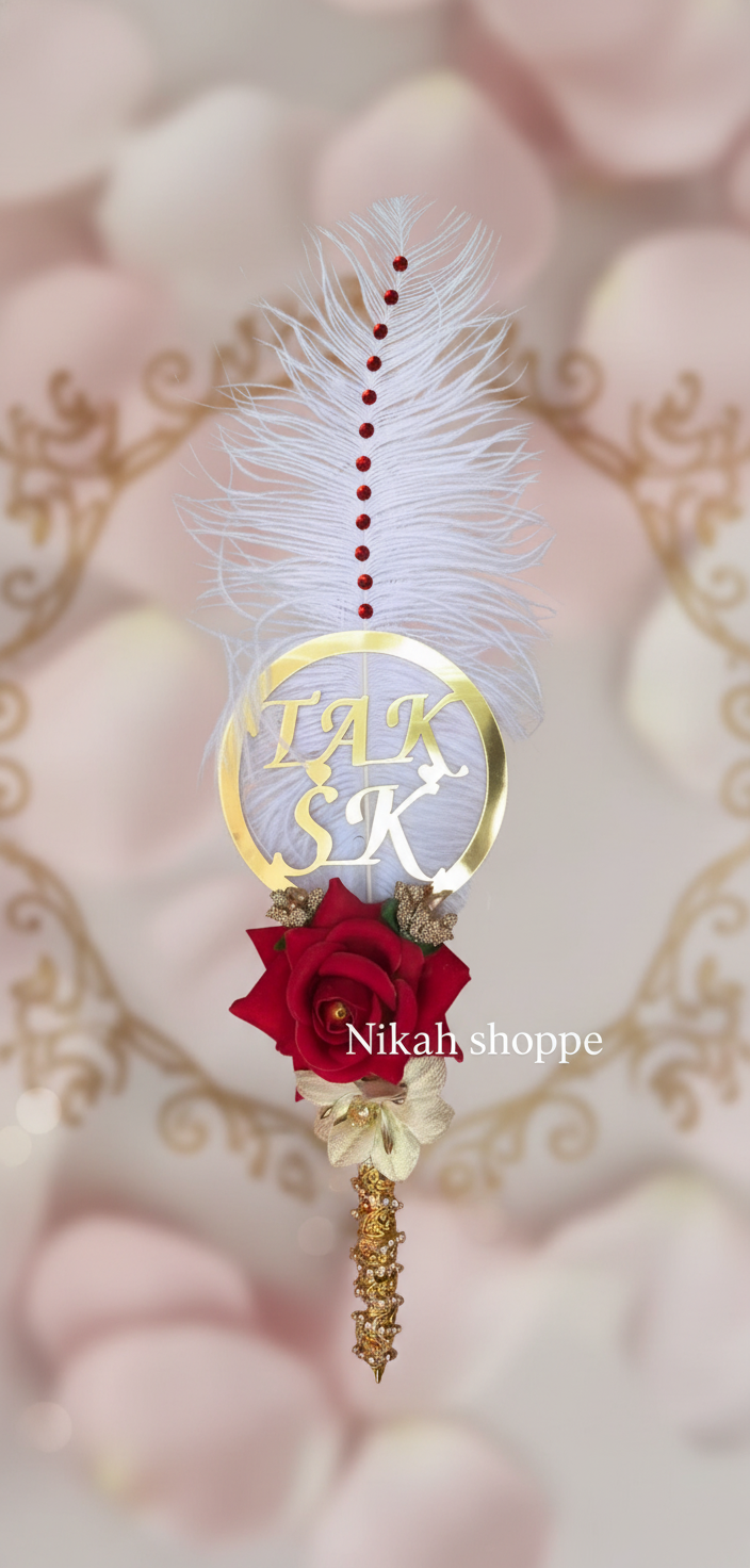 Nikah pen with Initial Topper(207)
