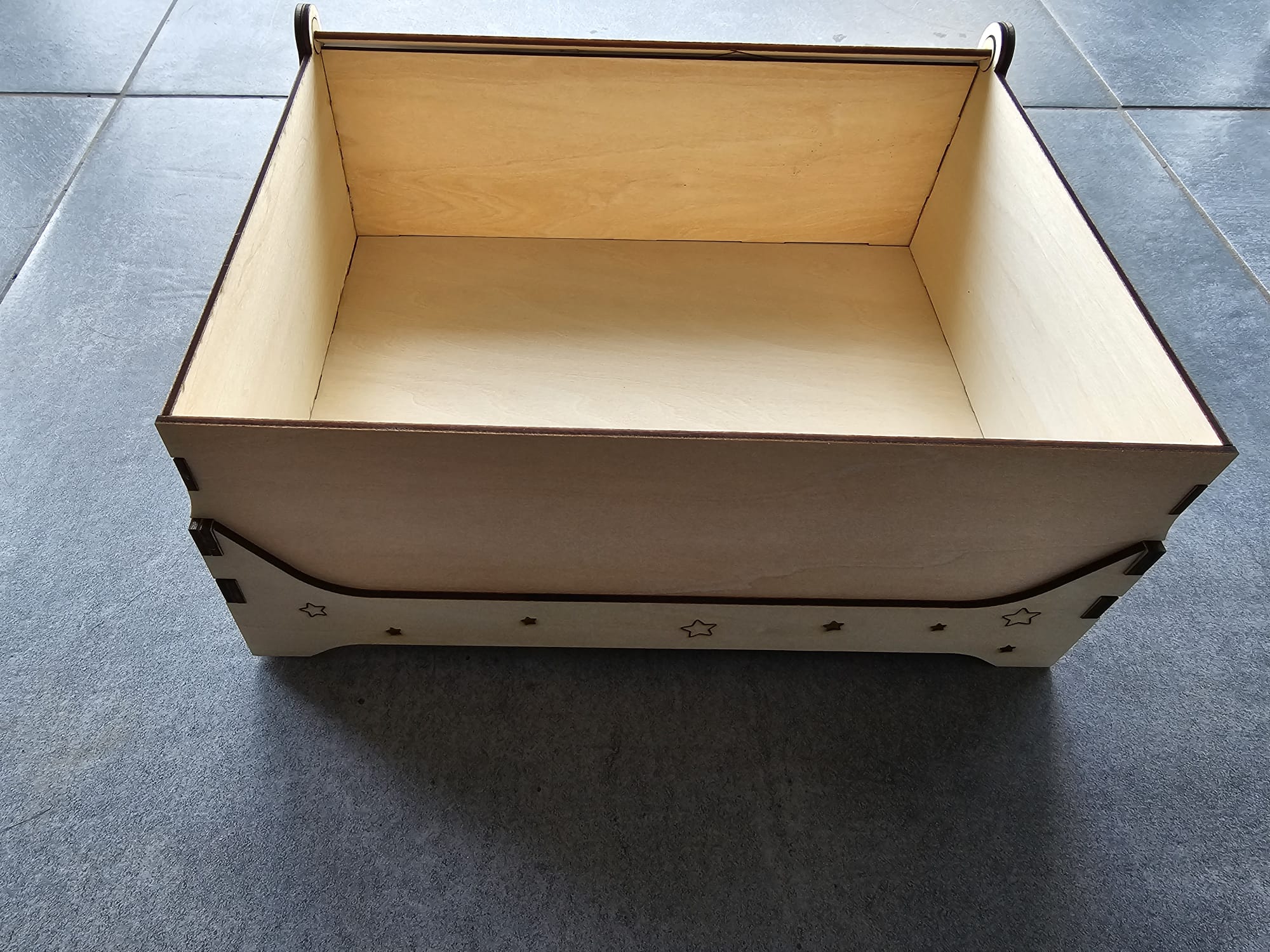 Coffret naissance sur mesure peint 