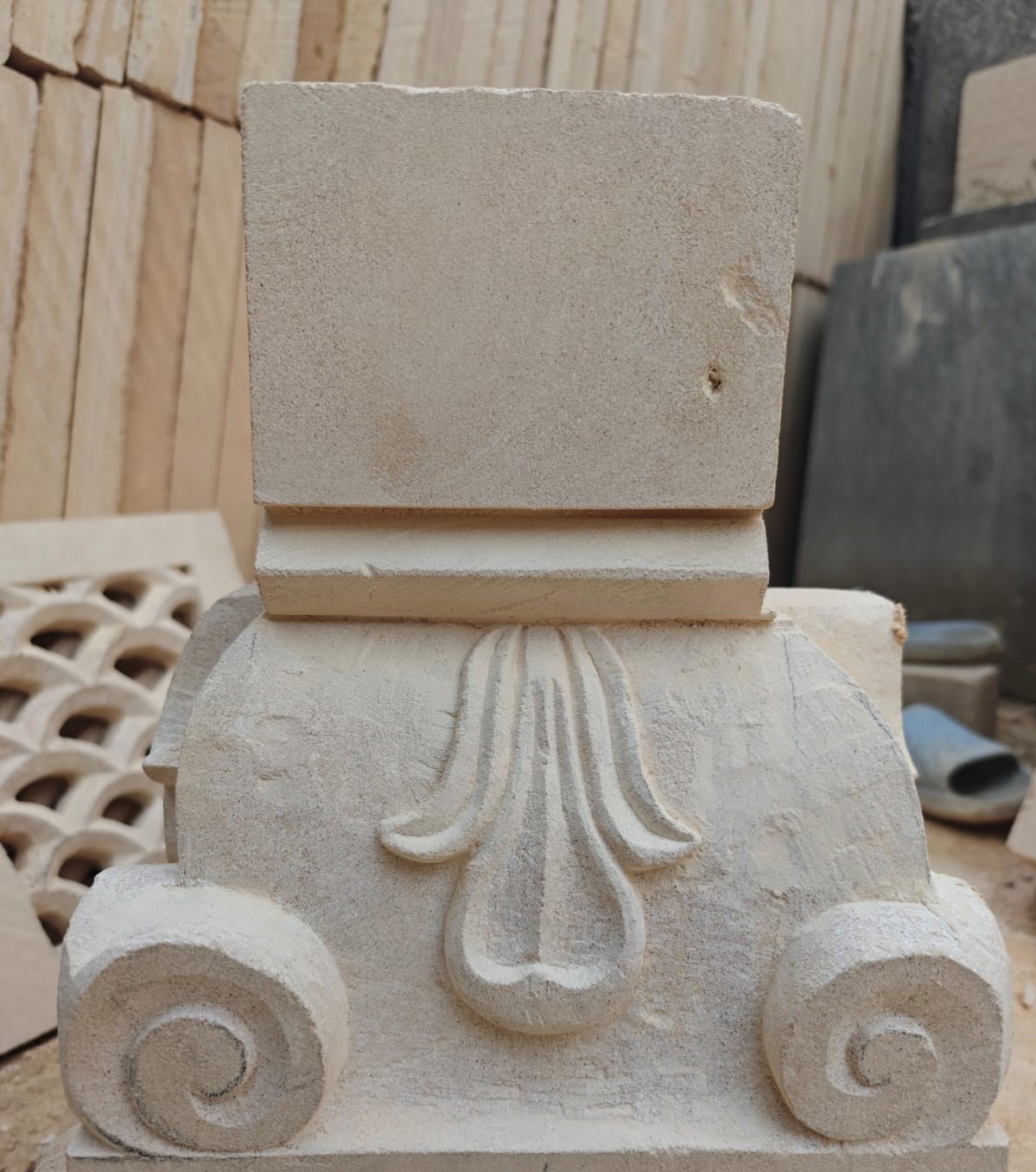 Ivory limestone
