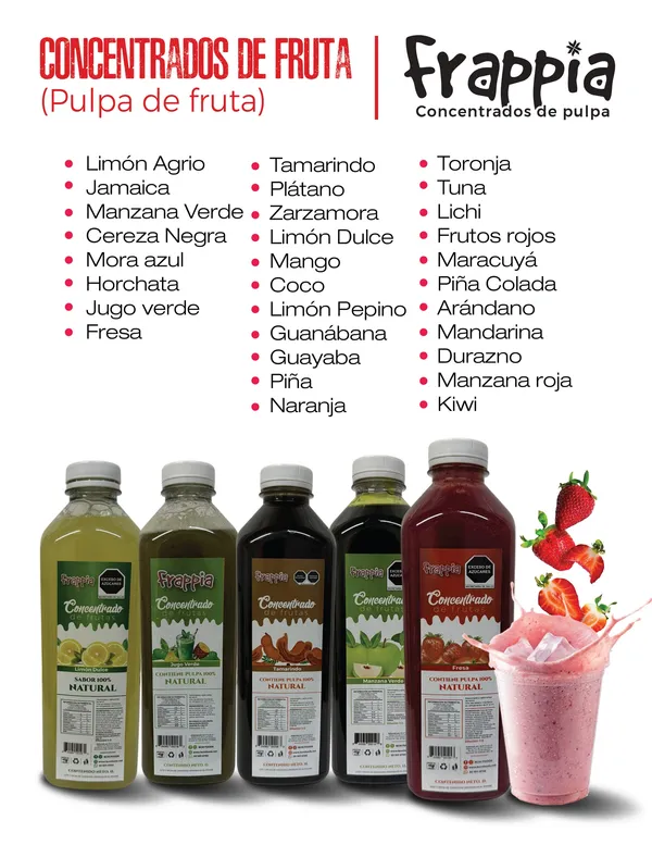 Concentrados de Fruta Frappia