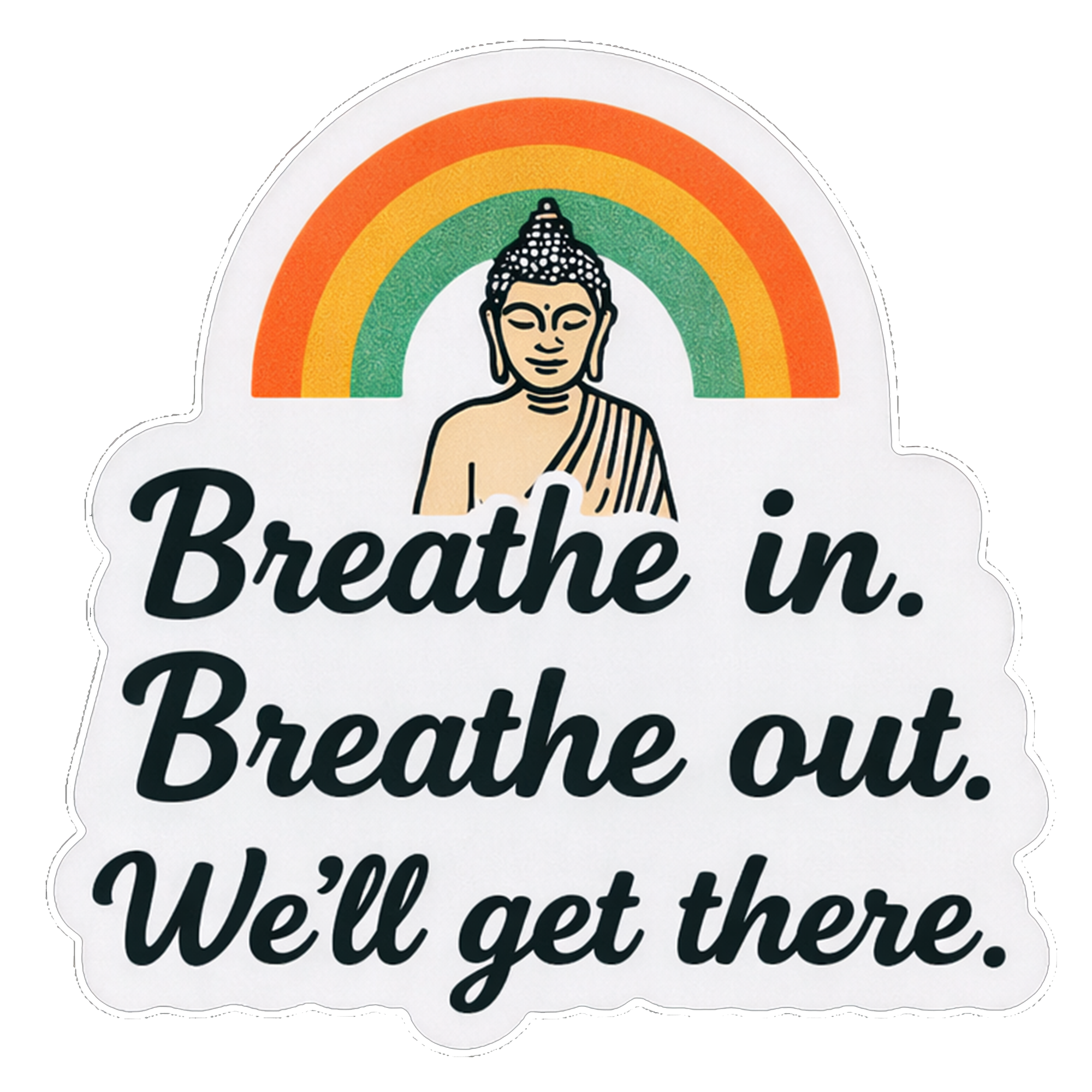 Breathe In Breathe Out – (Sticker & Magnet)
