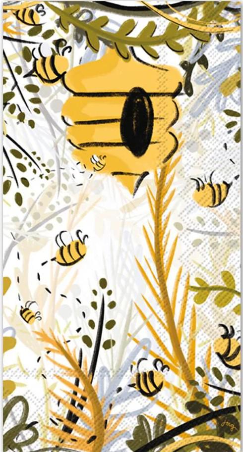 Decoupage Napkins, Bumblebee Napkins, Set of 2 Dinner Size, #199