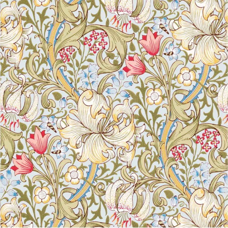 Decoupage Napkins, Golden Lilly napkins, Set of 2 Cocktail Size, #332 Floral Designer Craft Paper Napkins