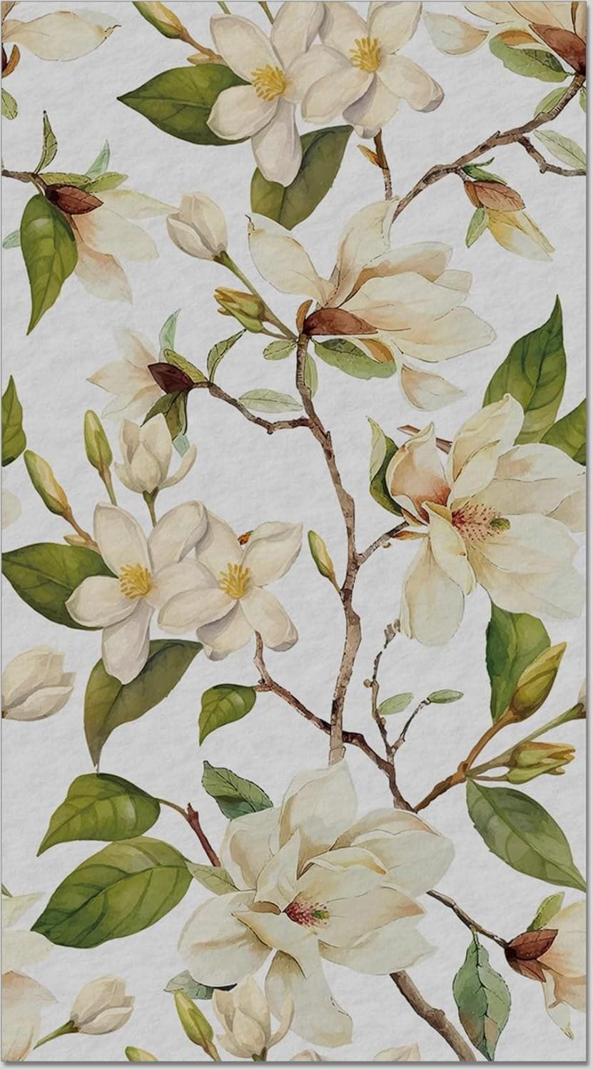 Decoupage Napkins, Vintage Magnolia Flower Napkins, Set of 2 Dinner Size, #0317