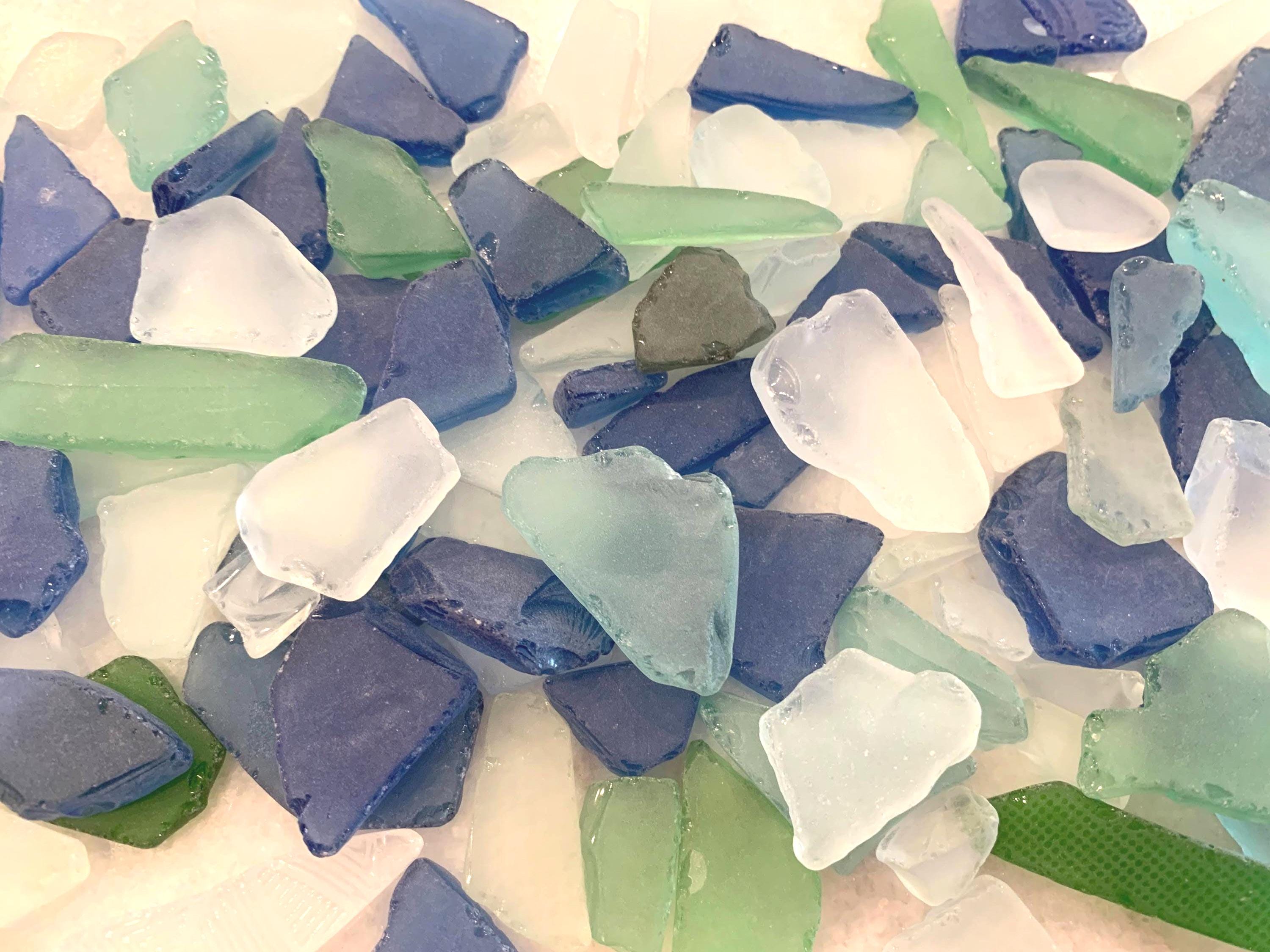 Multicolor Tumbled Sea Glass (.5 to 2 inch) pieces
