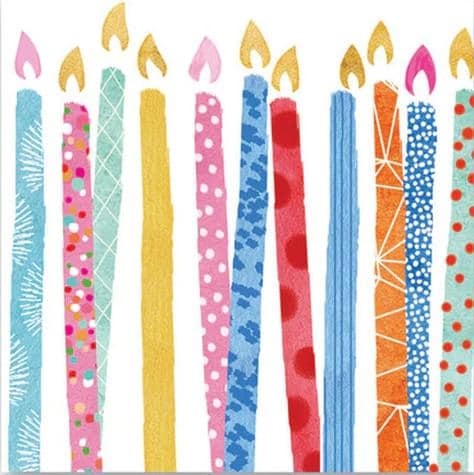 Decoupage Napkins, Celebrate Birthday napkins, Set of 2 Cocktail Size, #725