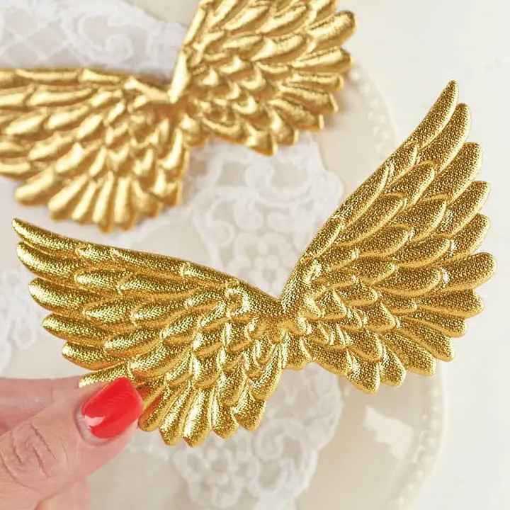 Gold Embossed Angel Wings (Package of 2)