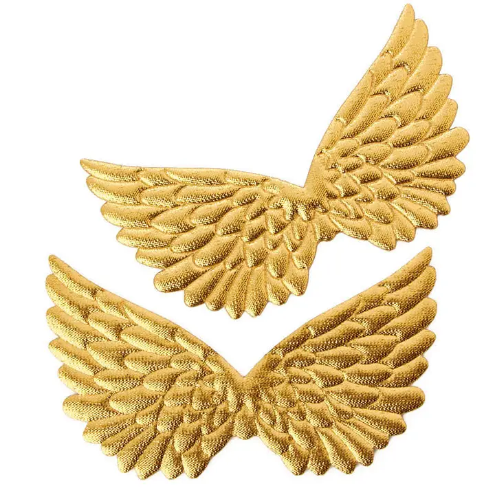 Gold Embossed Angel Wings (Package of 2)