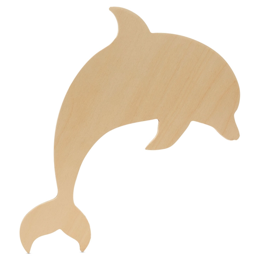 Wood Dolphin Cutout