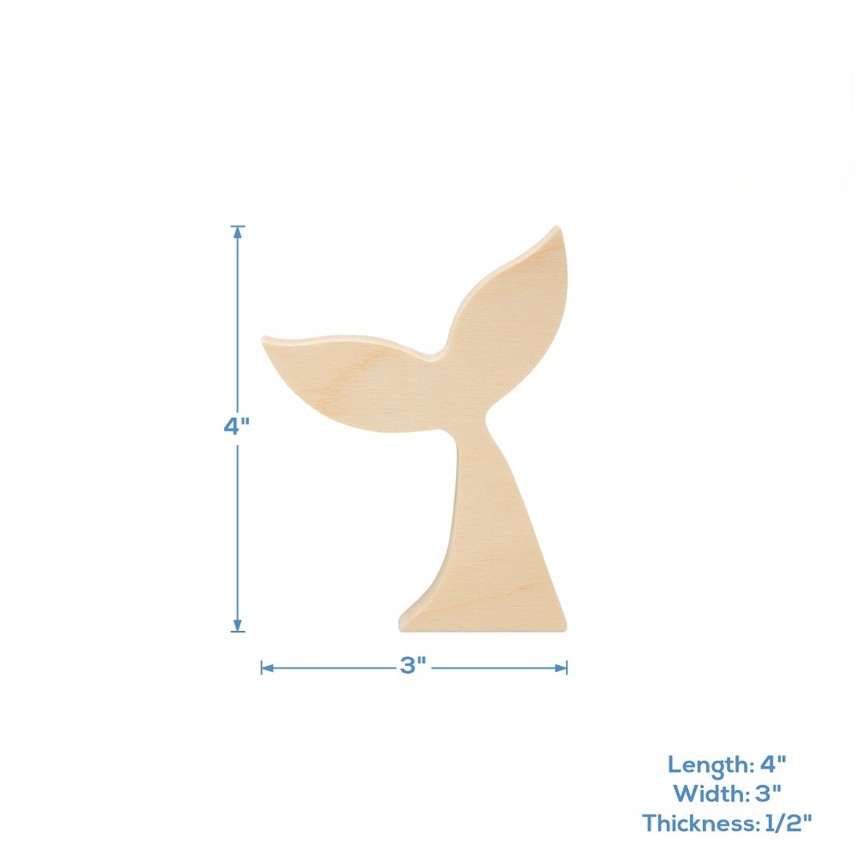 Chunky Mermaid Tail Cutout