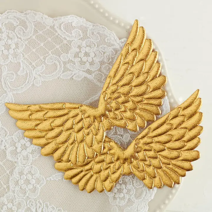 Gold Embossed Angel Wings (Package of 2)