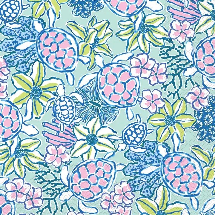 Decoupage Napkins, Coastal Cove Napkins, Set of 2 Cocktail Size, #0278