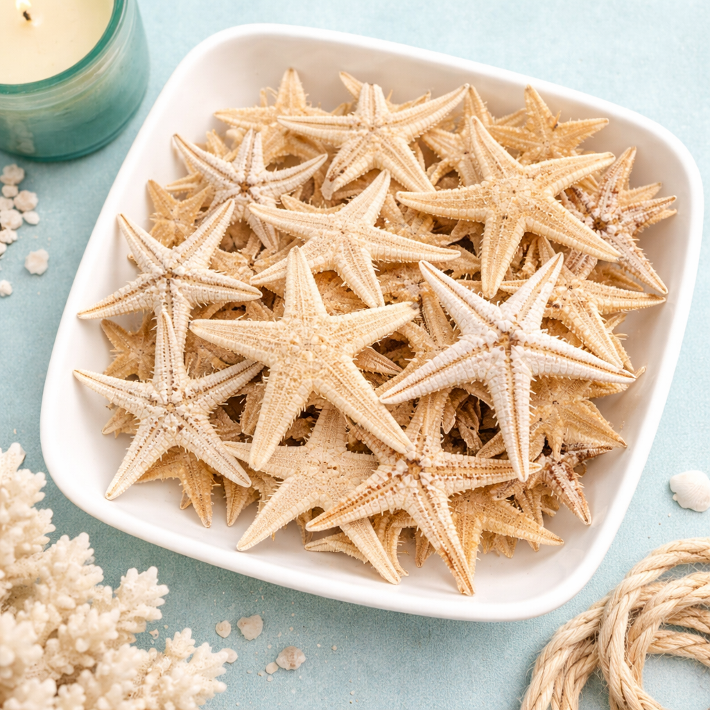 Tiny Starfish 5 to 1 inches, Sold in Sets of 10