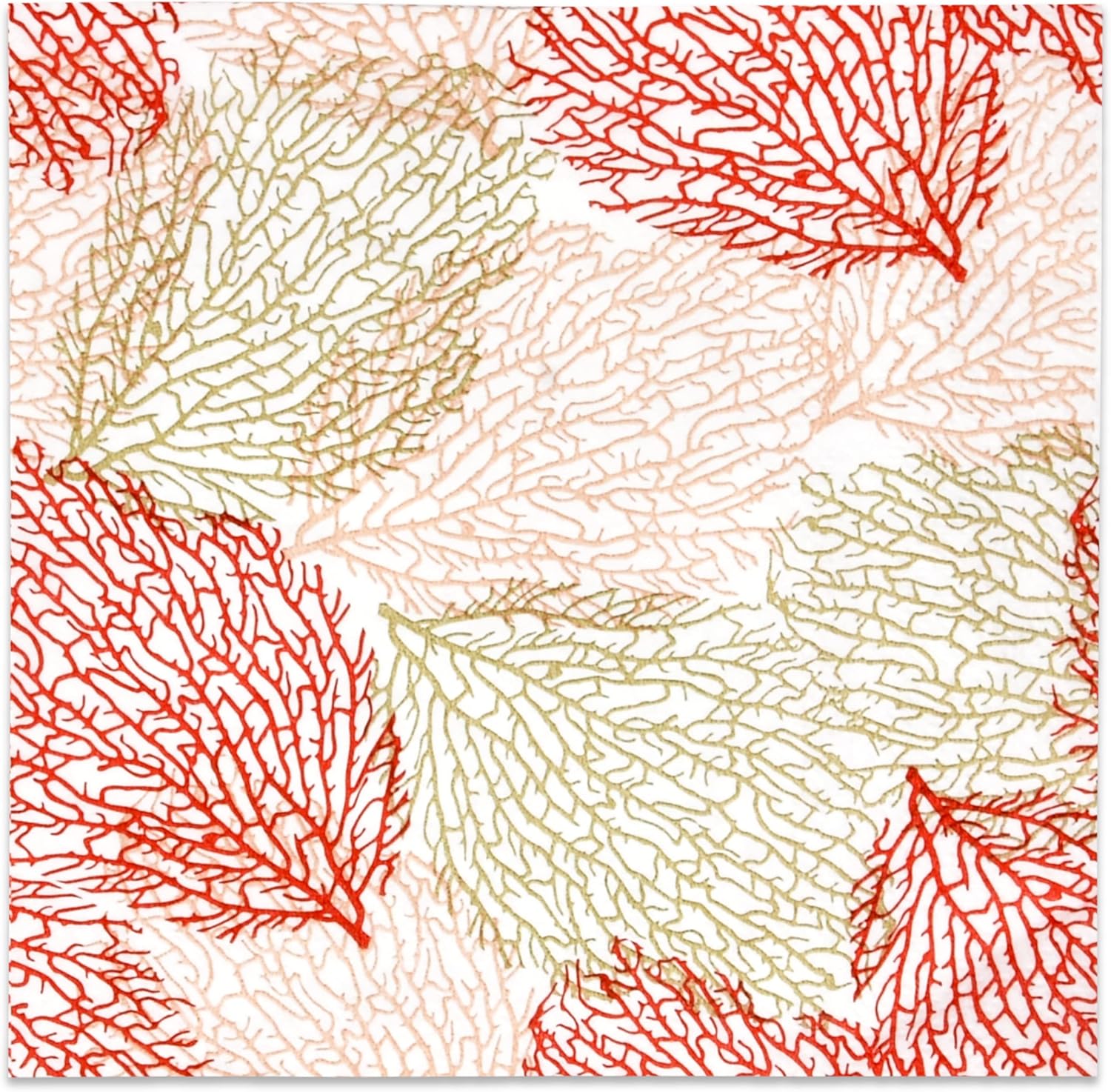 Decoupage Napkins, Coral Reef Napkins, Set of 2 Cocktail Size, #299