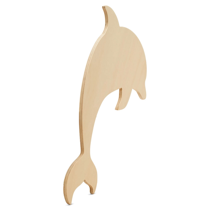 Wood Dolphin Cutout
