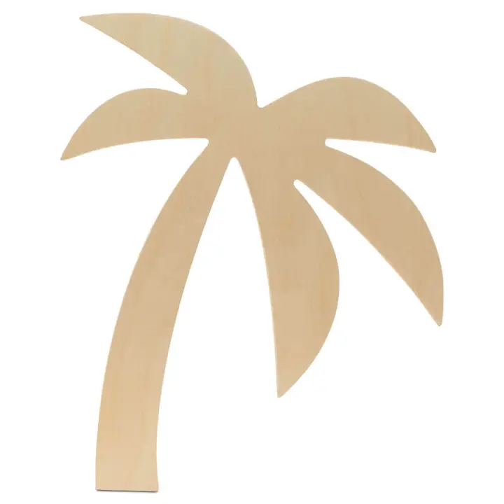 Wood Palm Tree Cutout, 14"