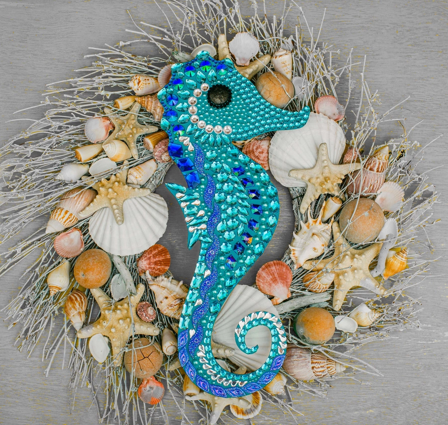 Seahorse Wood Cutout, 16"