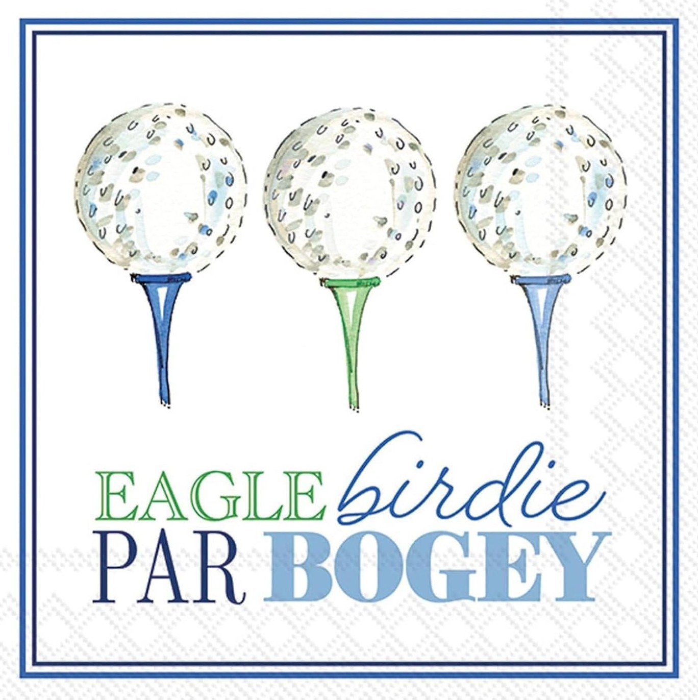 Decoupage Napkins, Golf napkins napkins, Set of 2 Cocktail Size, #741