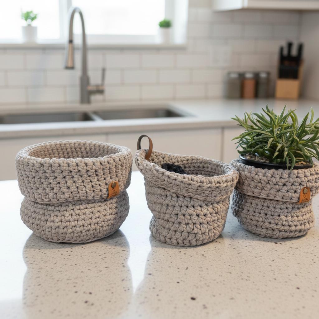 Paniers déco - gris